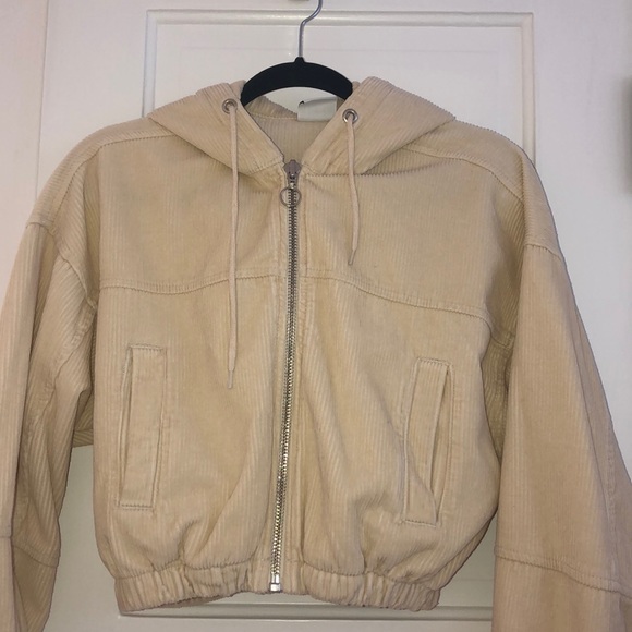 Urban Outfitters Jackets \u0026 Coats | Bdg Cropped Corduroy Jacket | Color: Cream | Size: Xs | Camilleyj's Closet